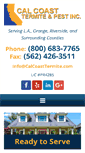 Mobile Screenshot of calcoasttermite.com